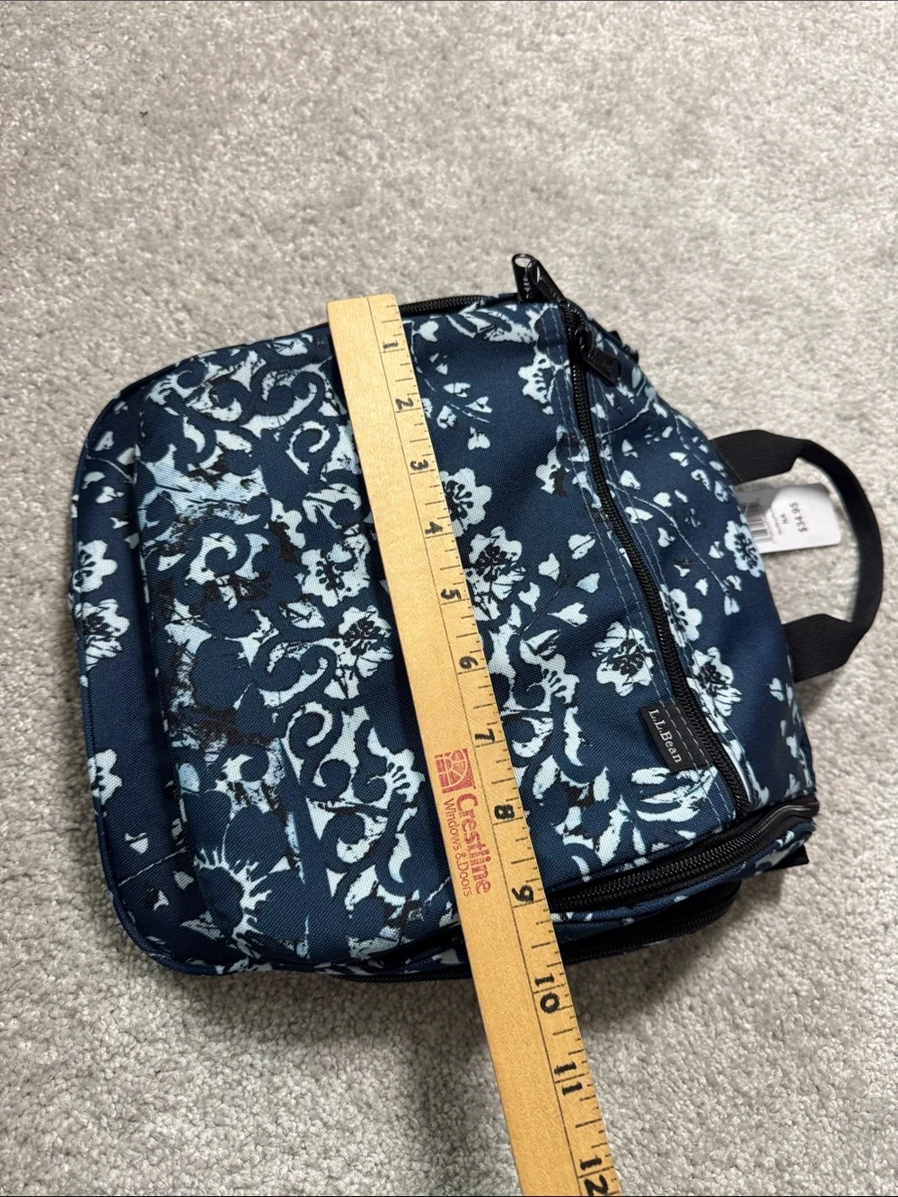 NWT L.L. Bean Floral Cosmetic Case Travel Toiletry Bag Vacation Luggage